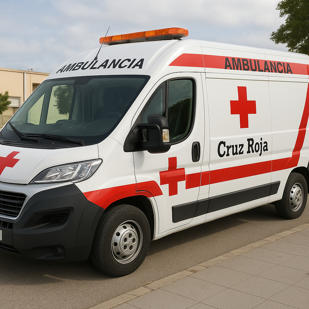 En la imagen, una ambulancia de la Cruz Roja.