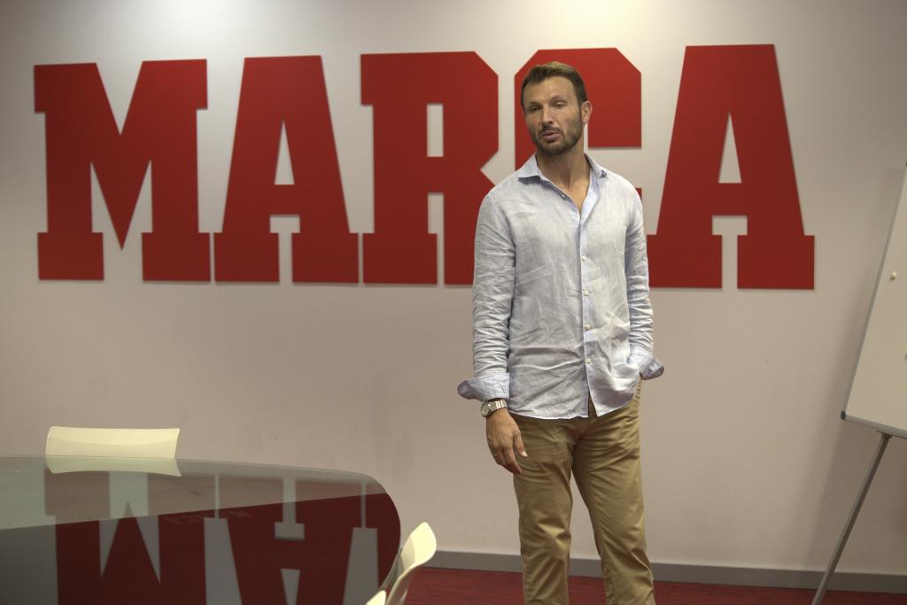 Marco Motta, en la redacción de MARCA.