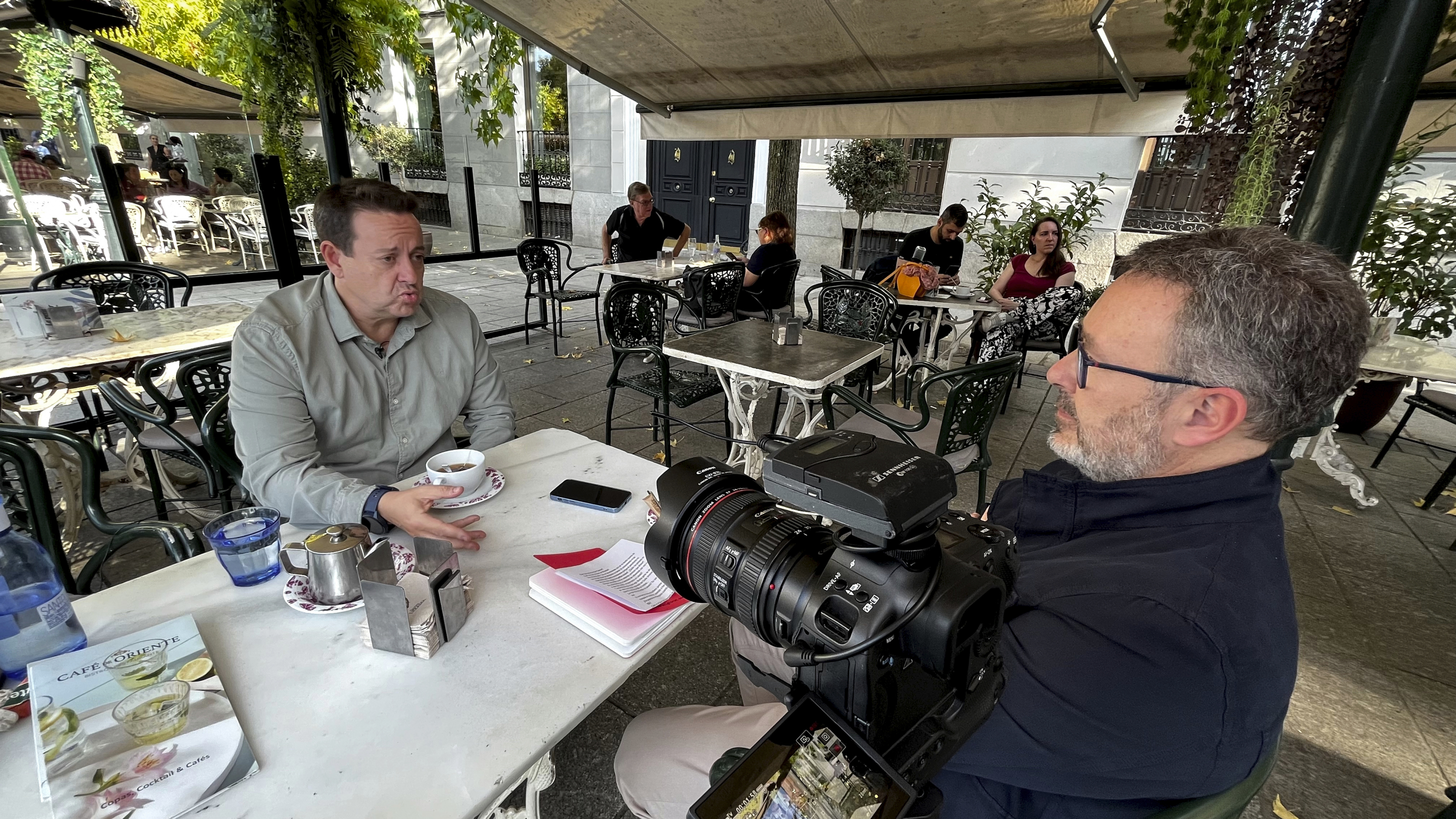 Daimiel, durante la entrevista.