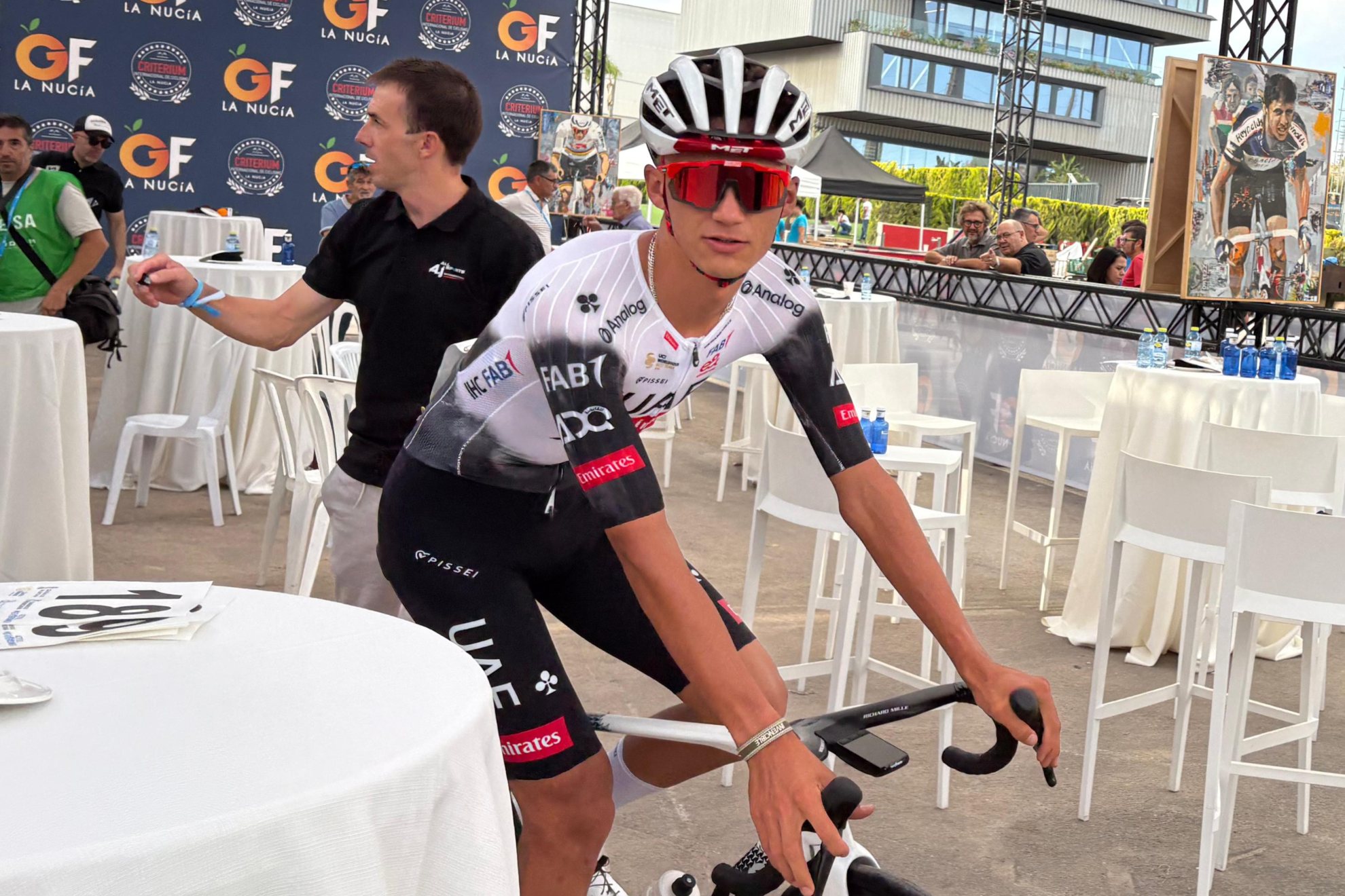 Isaac del Toro, en el Criterium Internacional de La Nucía.
