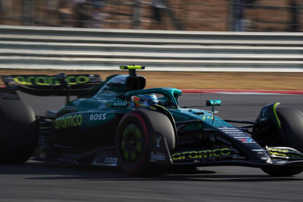 Alonso, en acción.
