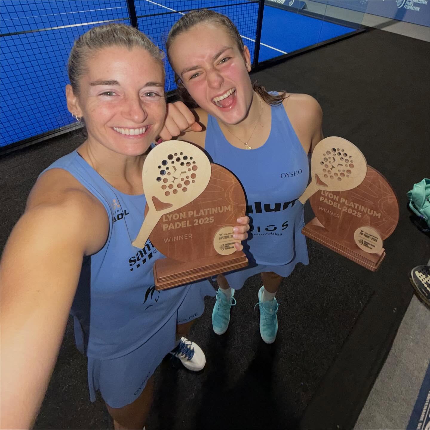 Salazar y Calvo se proclamaron campeonas del FIP Platinum de Lyon.