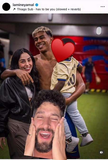 Fragmento del vídeo de Javi Hoyos con la foto del jugador