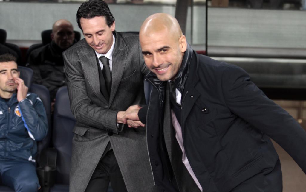 Guardiola y Emery en una imagen de 2012.