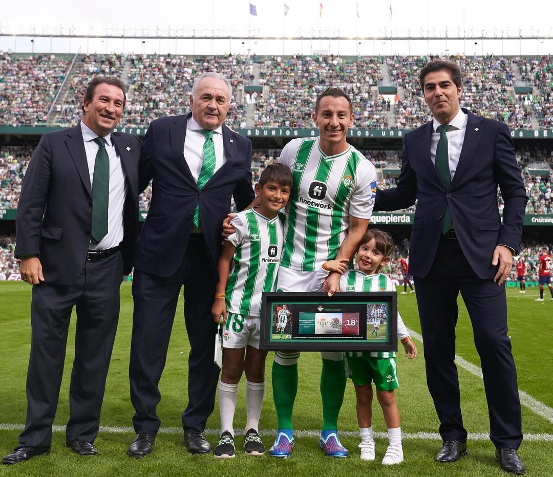 Guardado, en su despedida del Betis