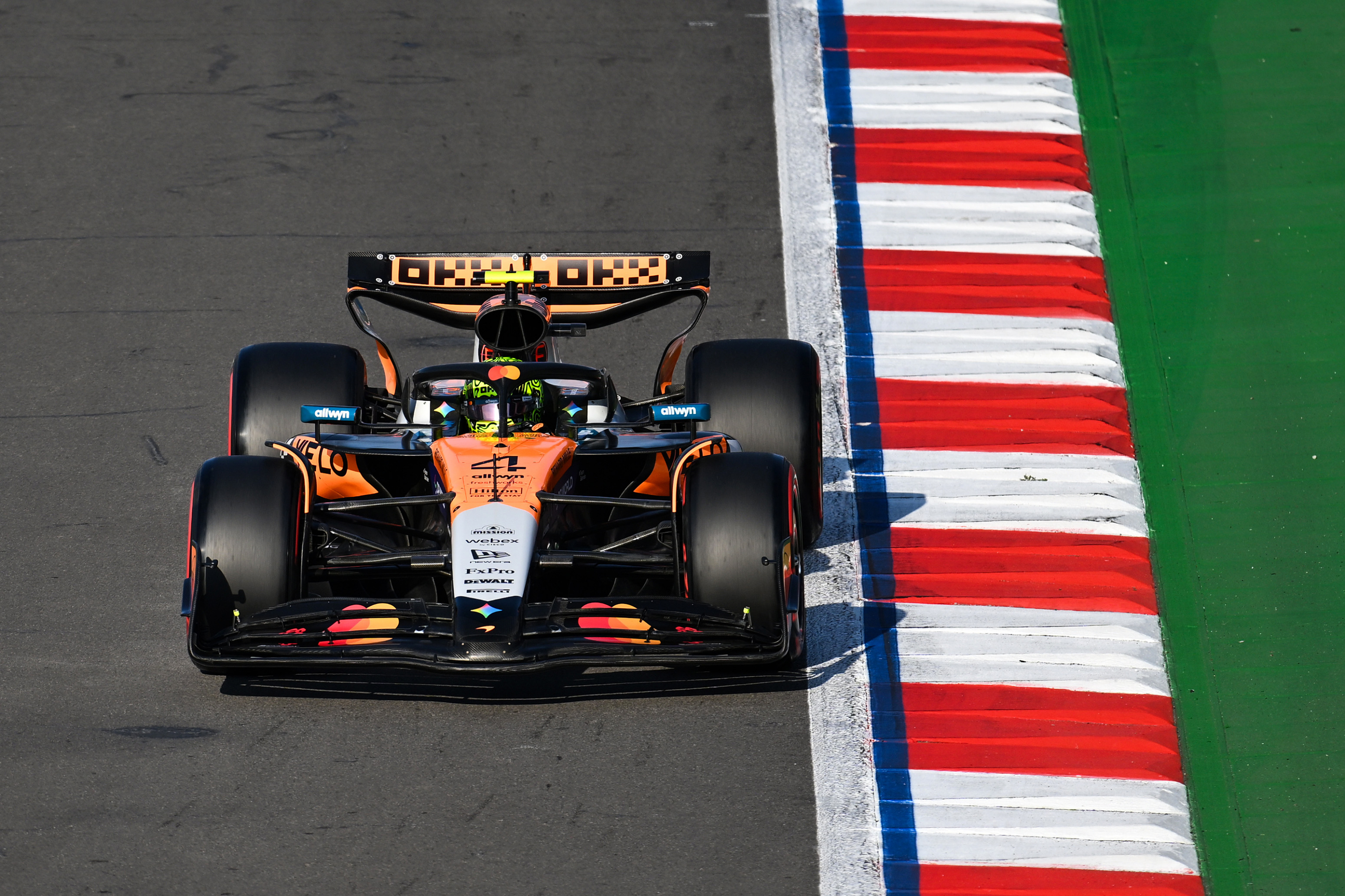 Norris, en los Libres 3 del GP de México.