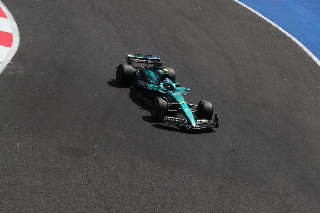 Alonso, en acción.