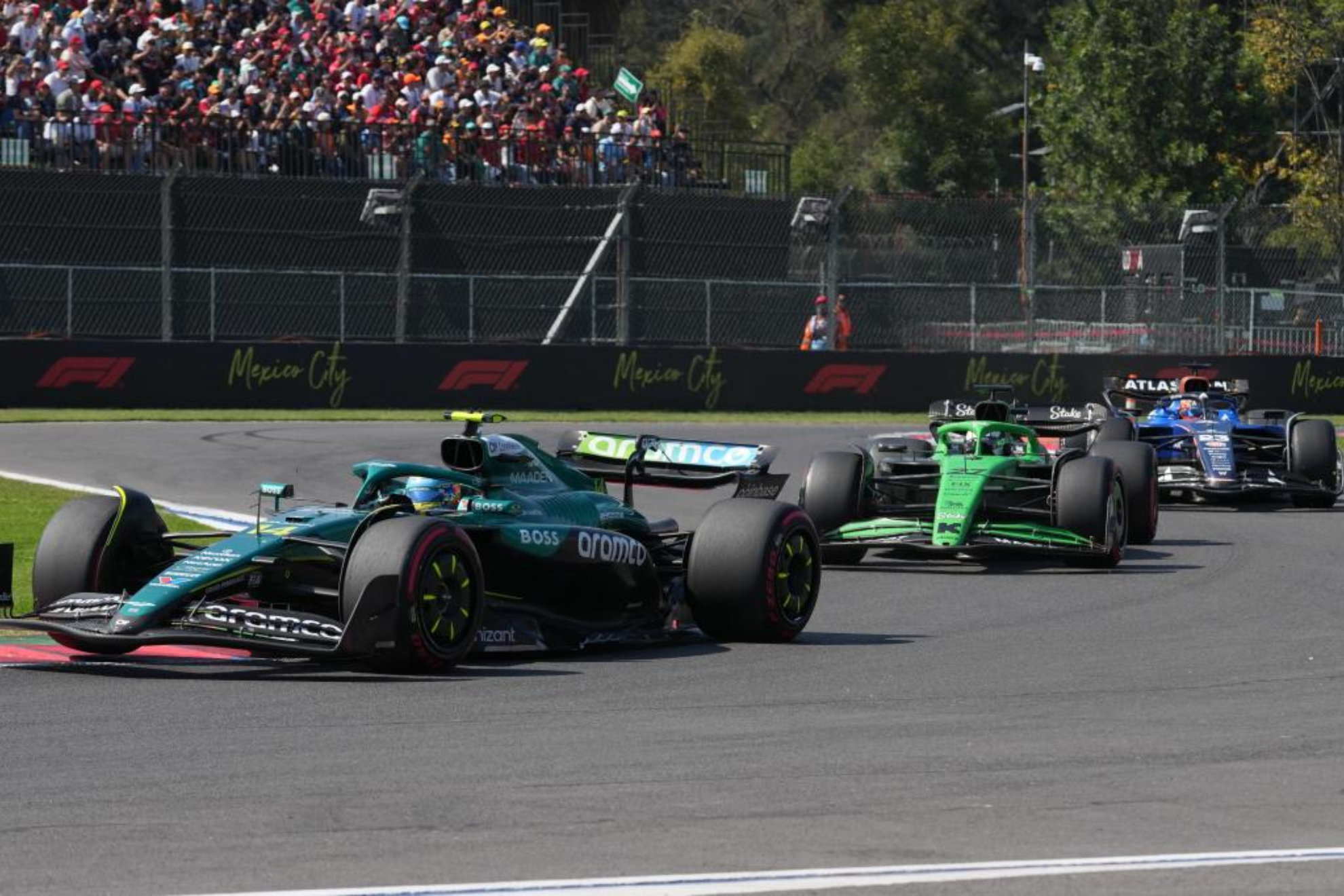Alonso, en acción.