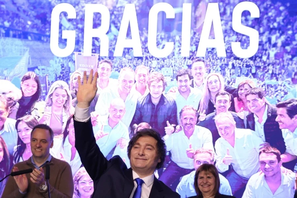 Milei, ganador de las elecciones.