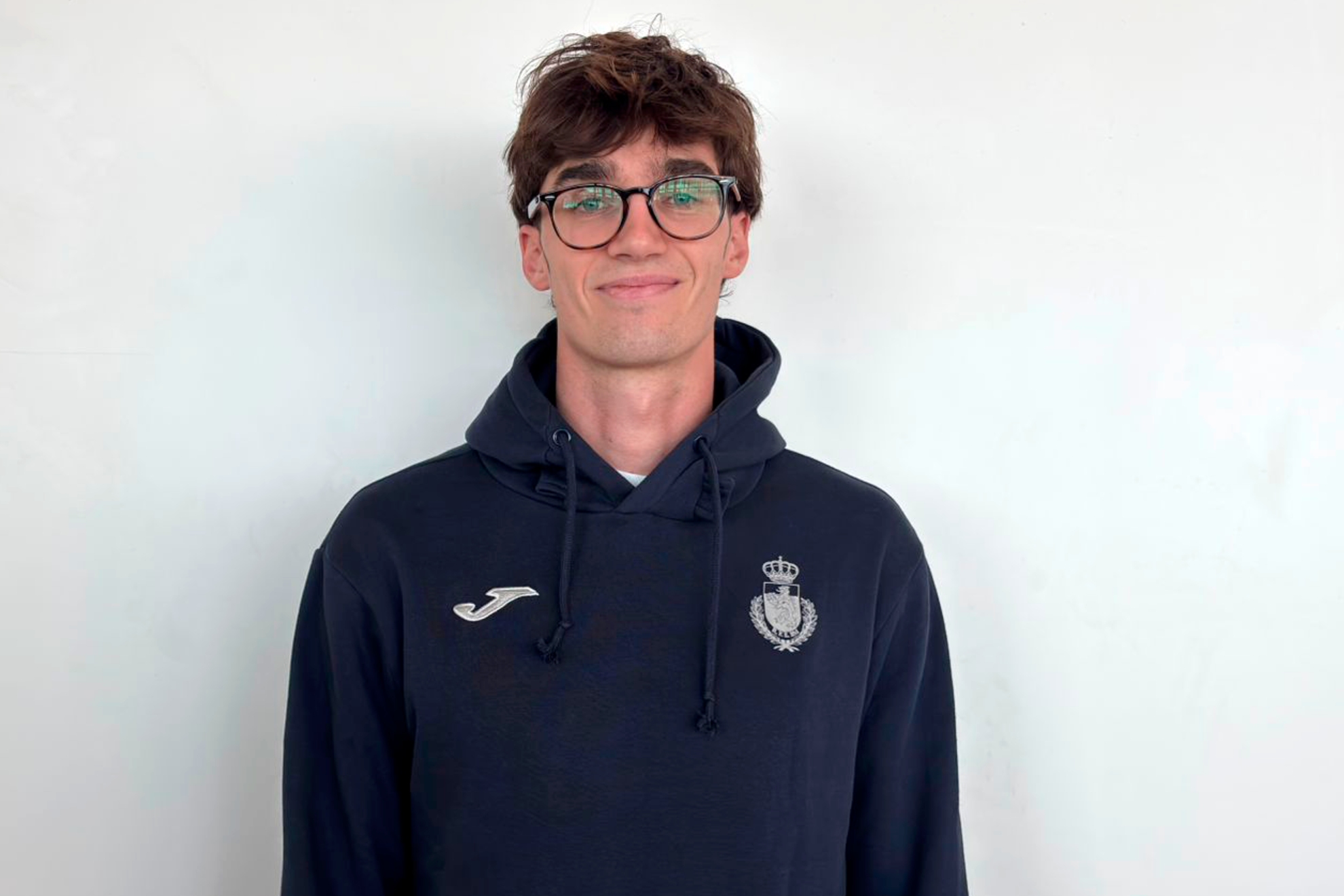 Pablo Urdangarin, antes de partir con los 'Hispanos' rumbo a Suecia.