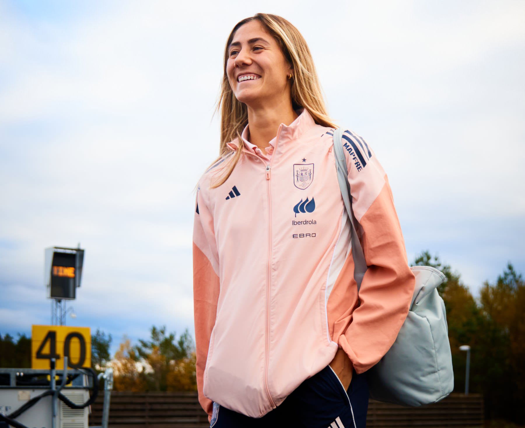 Laia Aleixandri, a su llegada a Gotemburgo.