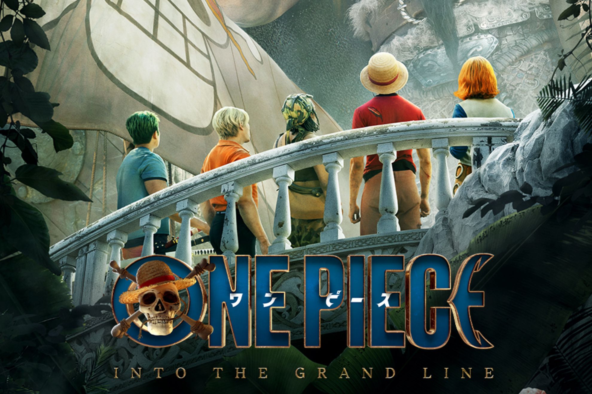 Uno de los carteles promocionales de la segunda temporada del live-action de One Piece.