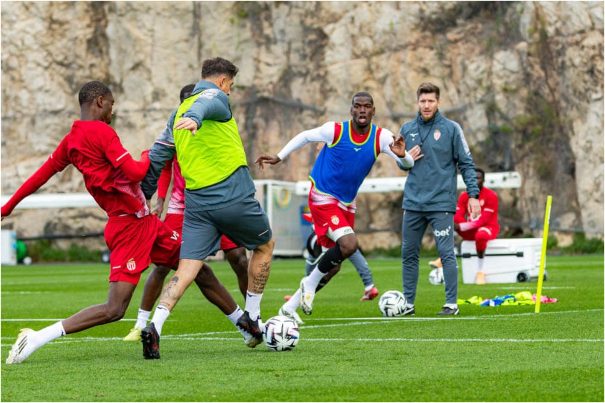 Entrenamiento del conjunto monegasco.