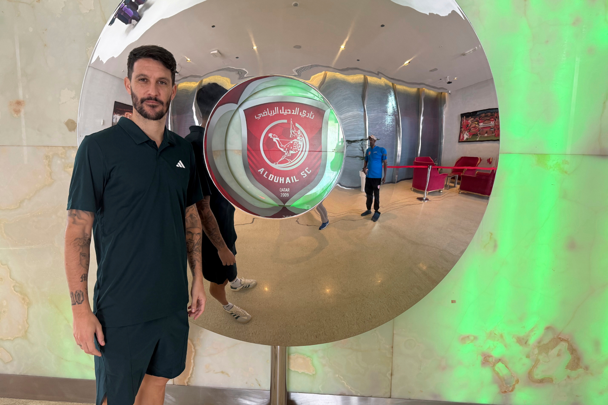 Luis Alberto posó ayer para MARCA en Al Duhail.