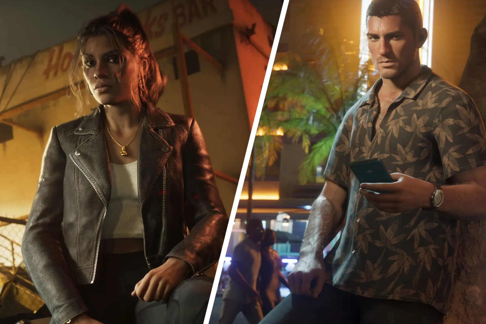 Lucía y Jasón, los dos protagonistas de GTA 6.