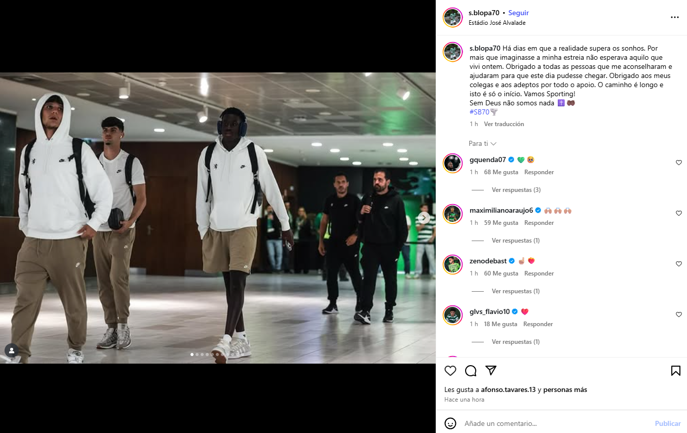 El 'post' de Blopa: "Hay días en los que la realidad supera los sueños"