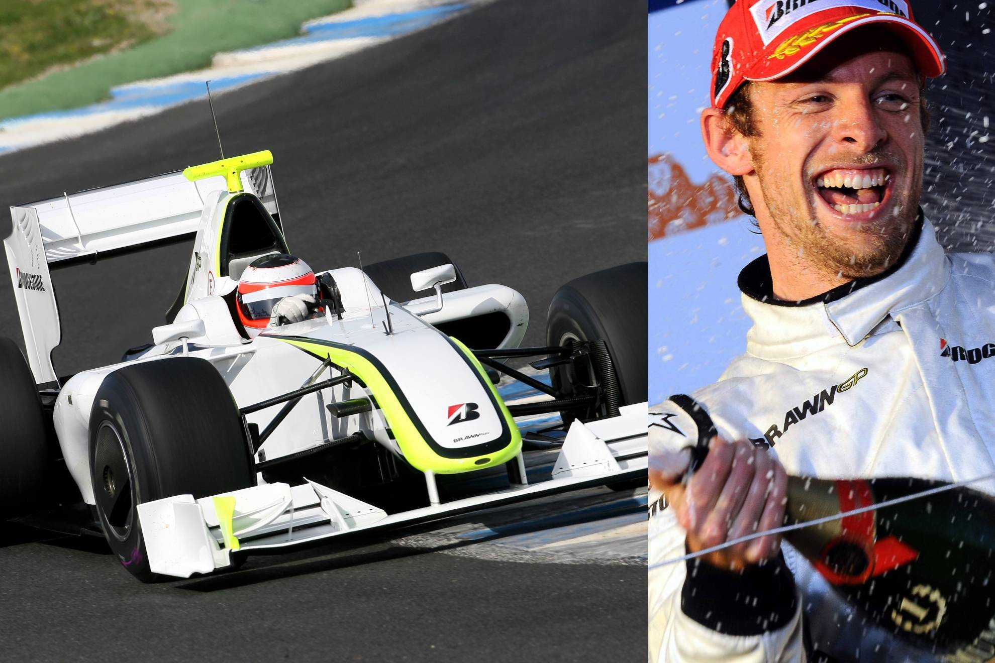 El coche era el que conducía Rubens Barrichello.