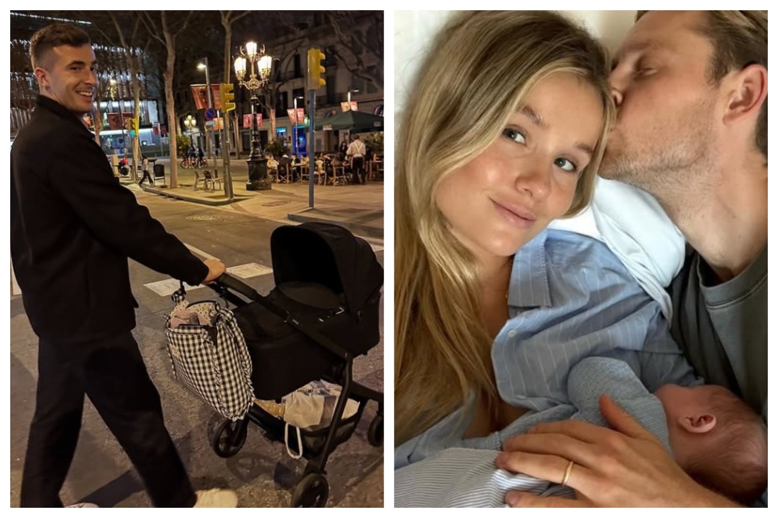 Iñaki Peña y De Jong, en 'modo papás'.