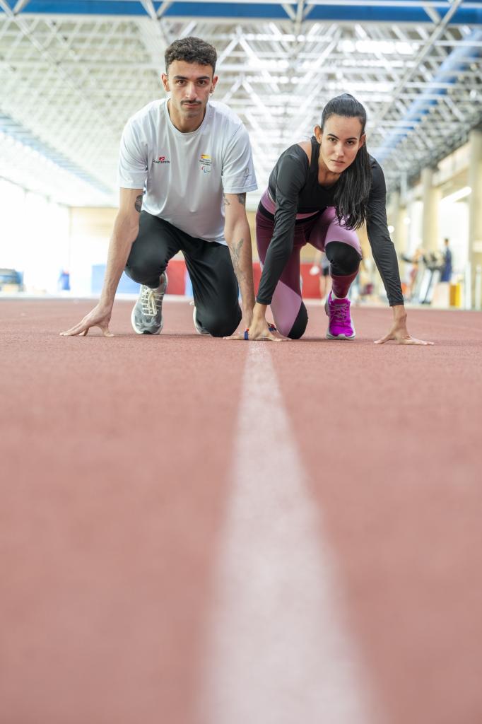 Alba García y Diego Folgado posan para MARCA.