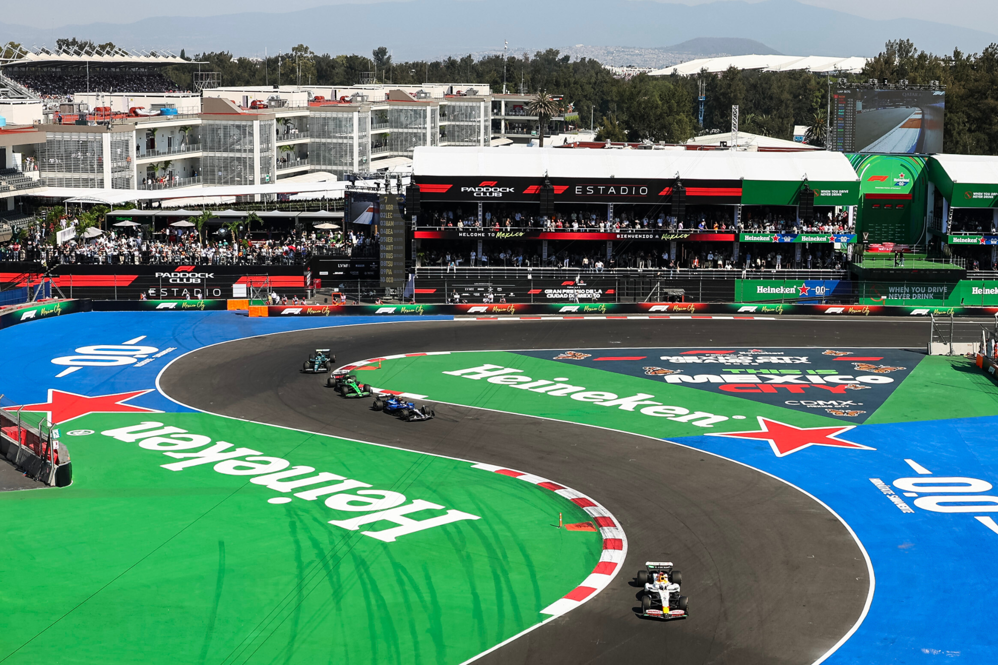 Una instantánea del reciente Gran Premio de México de F1.