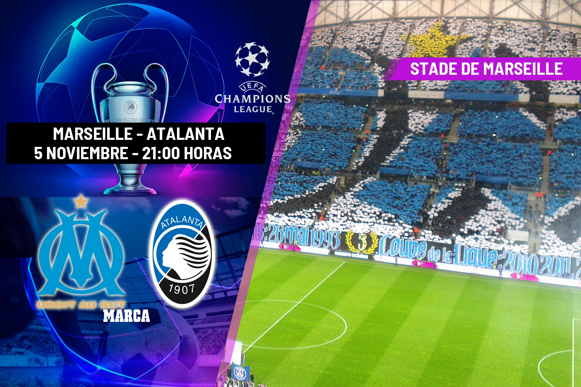 Olympique de Marsella - Atalanta: horario y dónde ver hoy en TV el ...