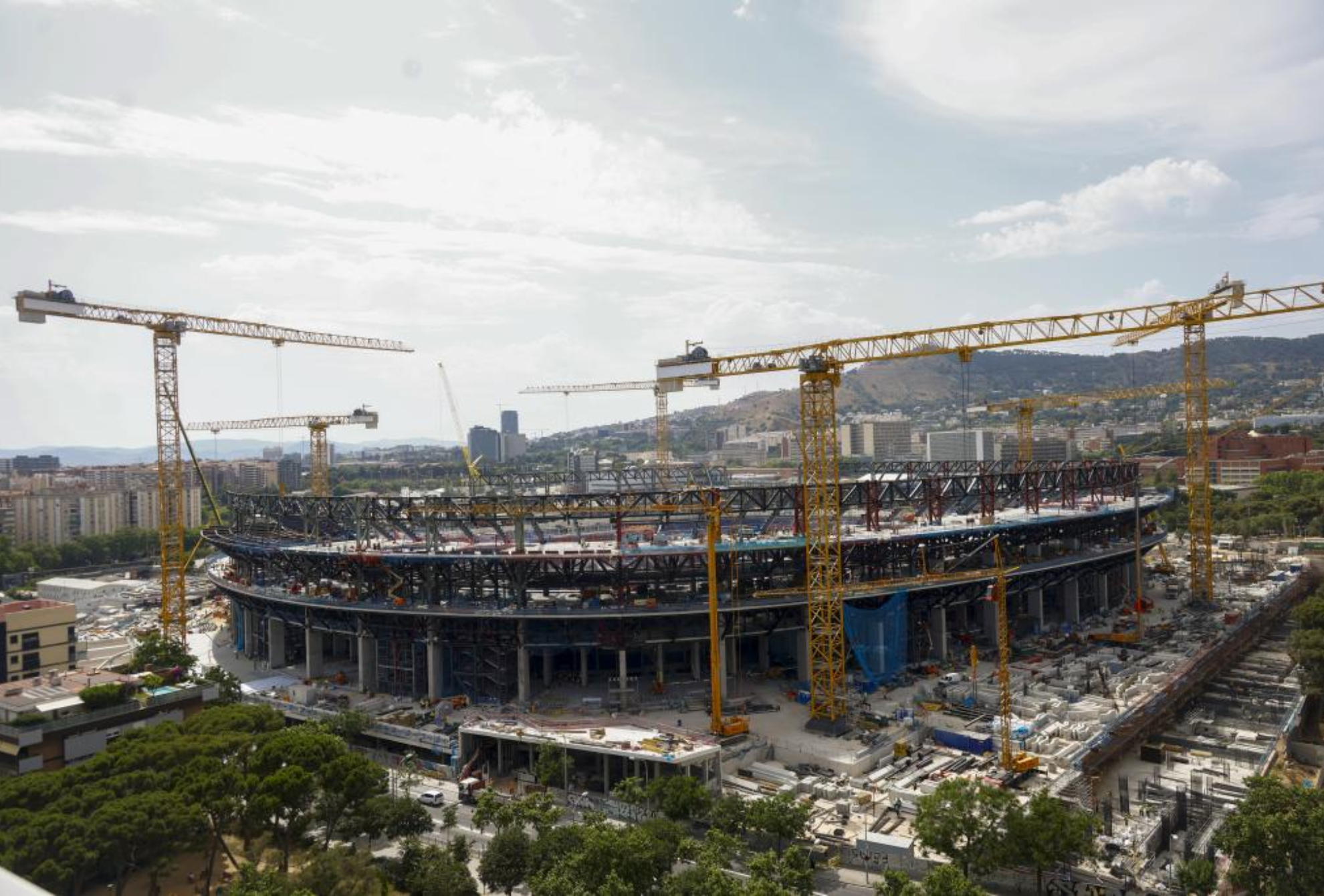 Imágenes de las obras del Spotify Camp Nou.