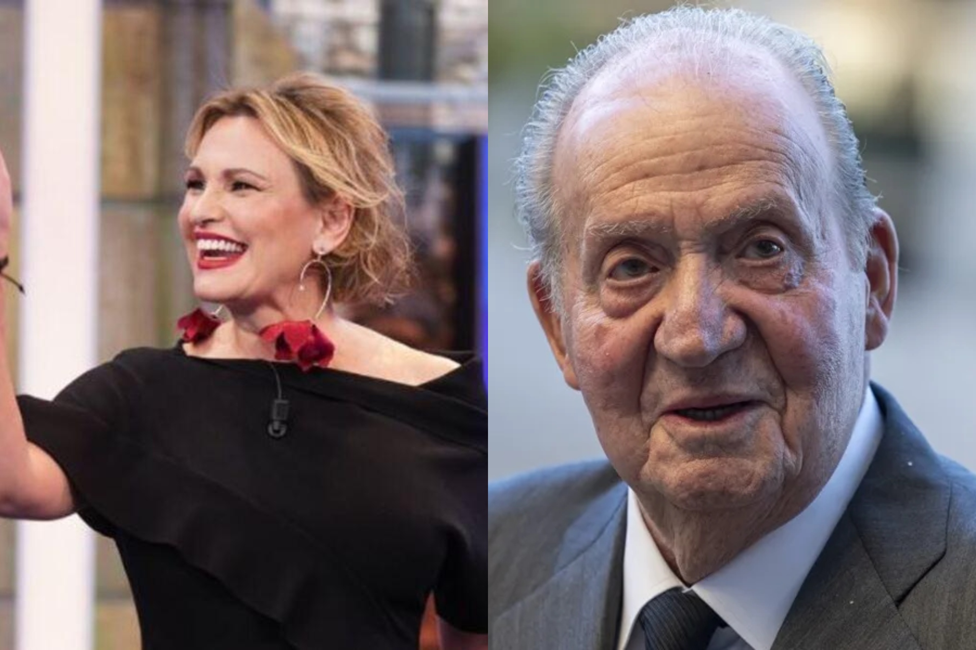 Montaje de Ainhoa Arteta y Juan Carlos I.
