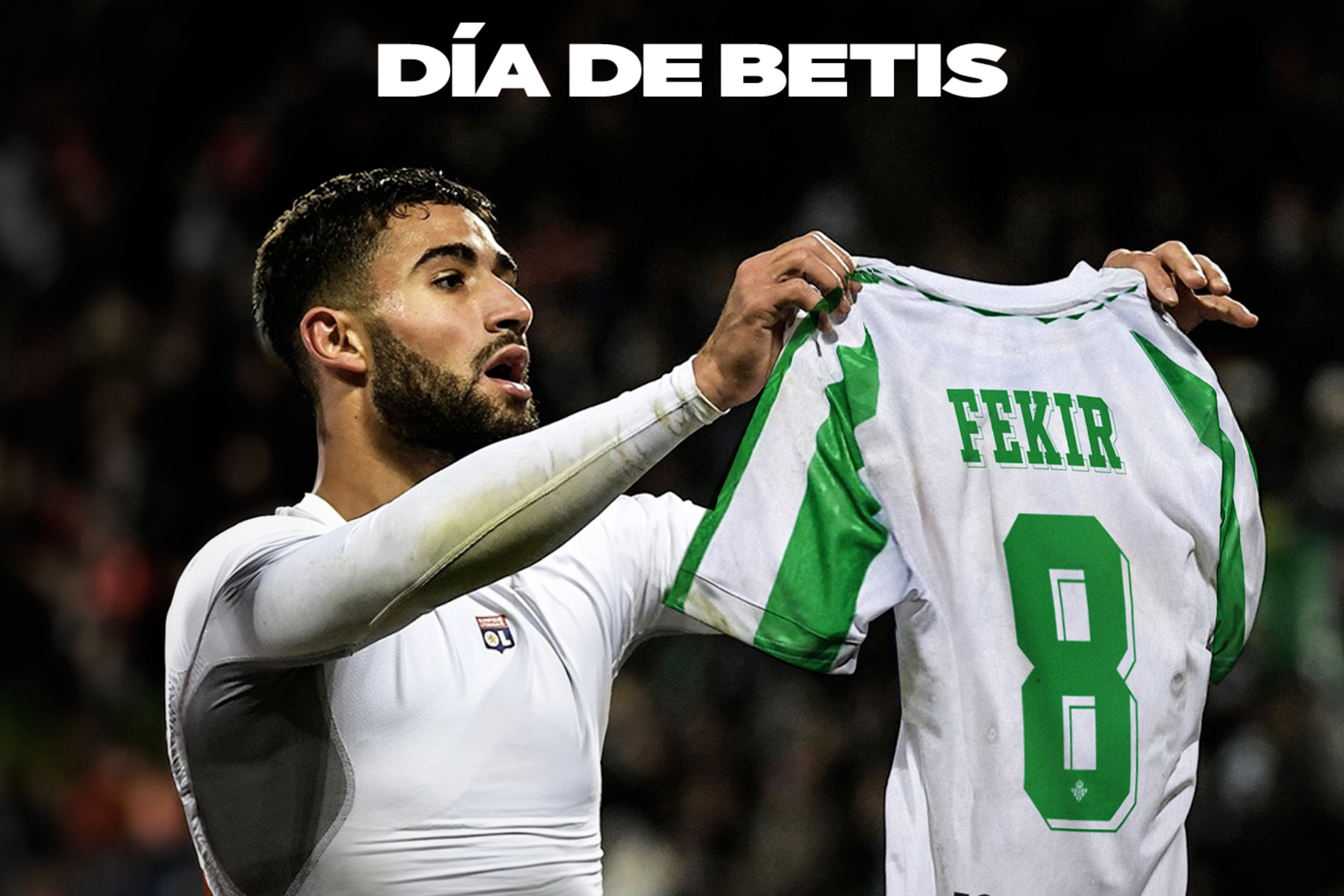 Cartel del Betis para el partido ante el Olympique de Lyon