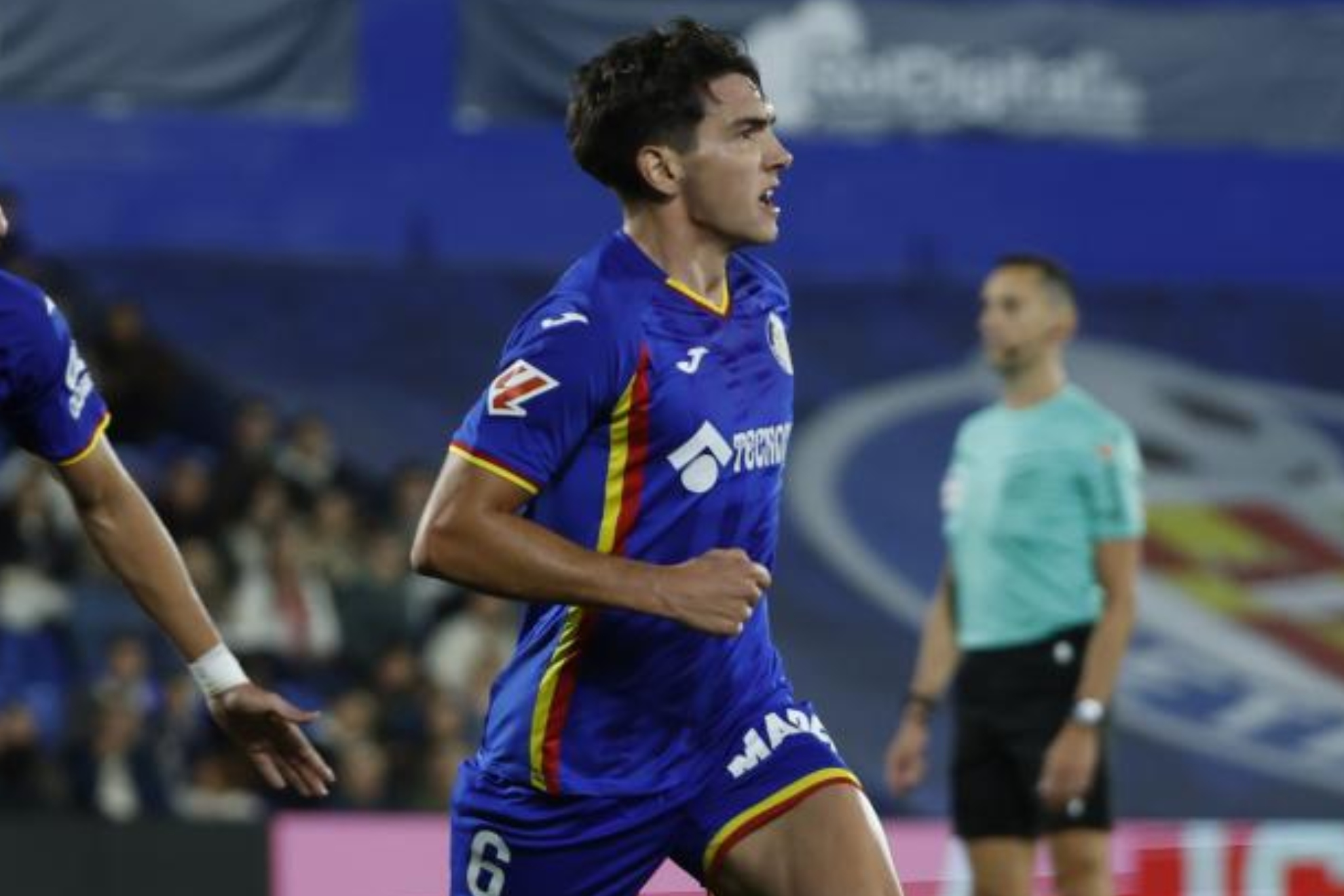 Mario Martín celebrando su gol frente al Girona.