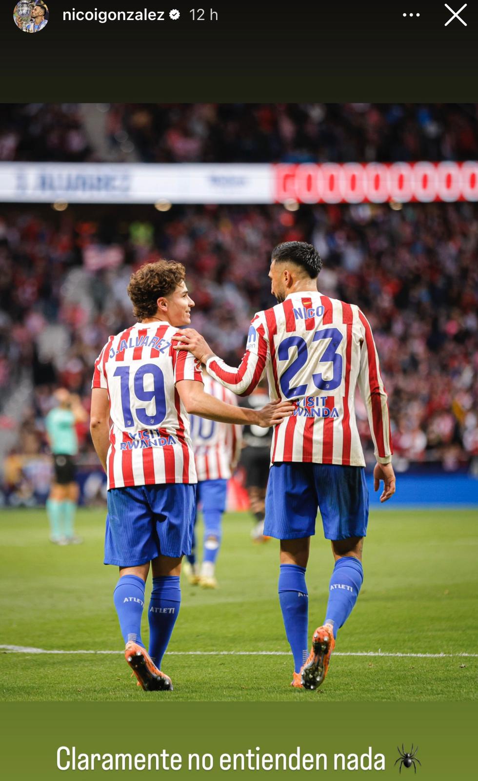 Imagen colgada por Nico González en sus redes.