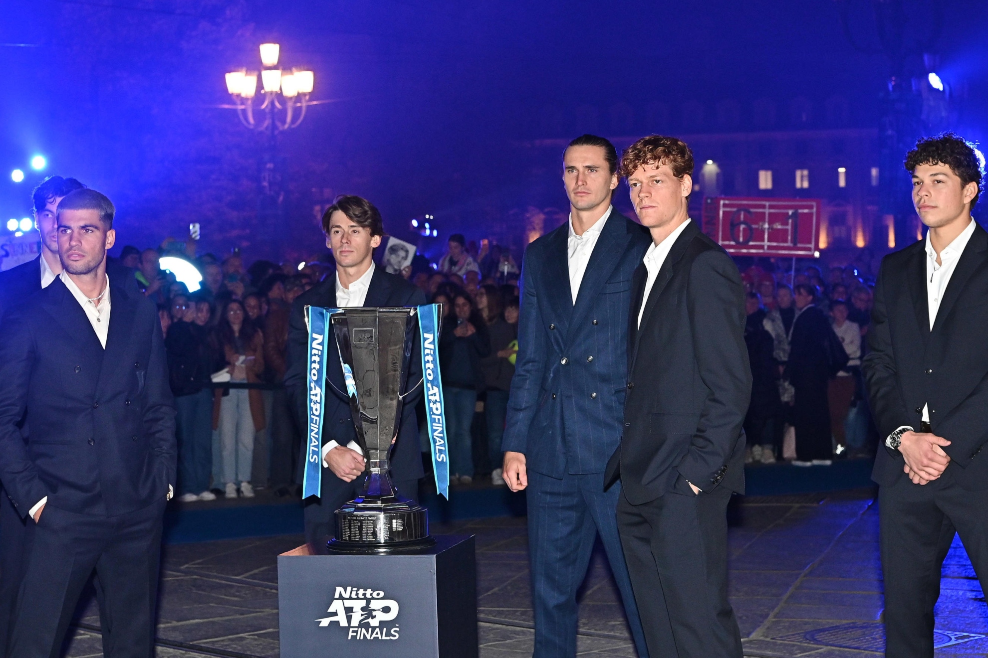 Alcaraz y De Miñaur, entre los seis tenistas presentes en Turín.