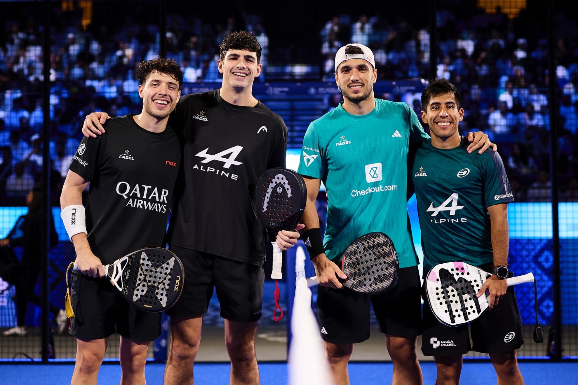 Galán y Chingotto junto a Tapia y Coello en Kuwait.