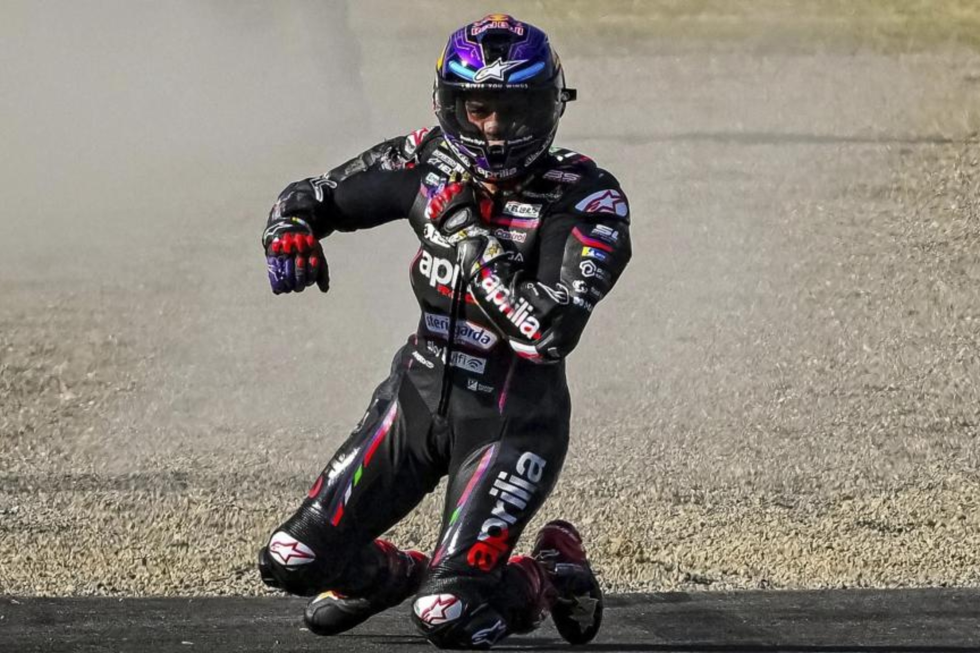 Jorge Martín, en su último accidente.