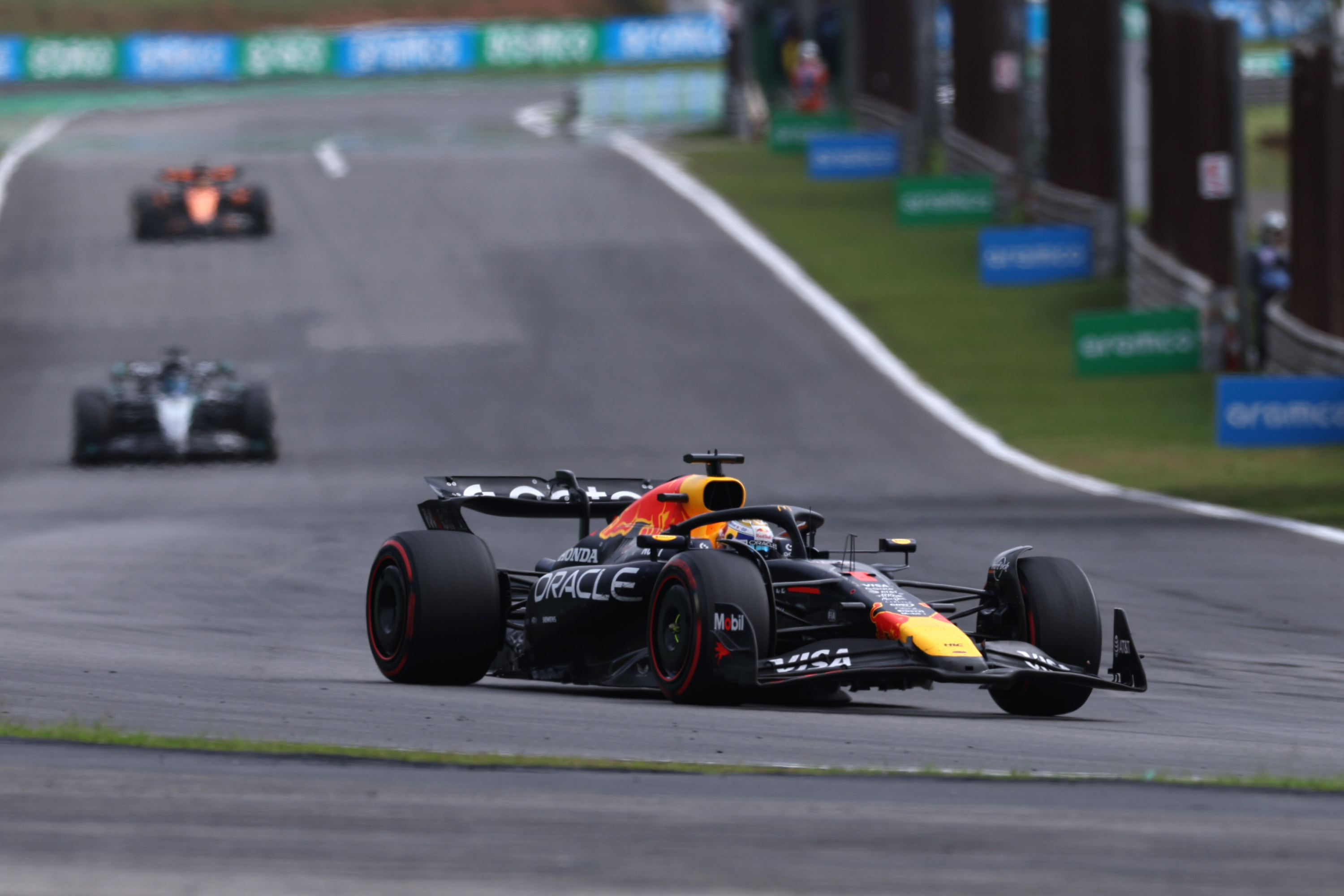 Verstappen, en acción.