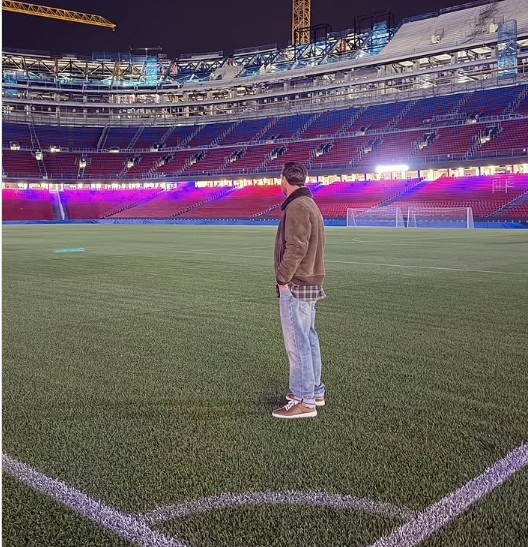 Messi, en el Camp Nou.