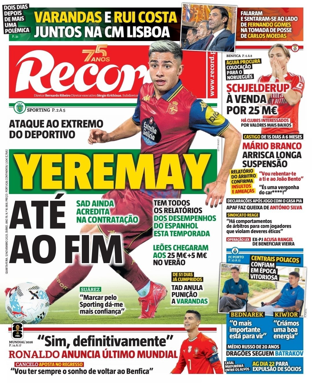 Portada de 'Record'.