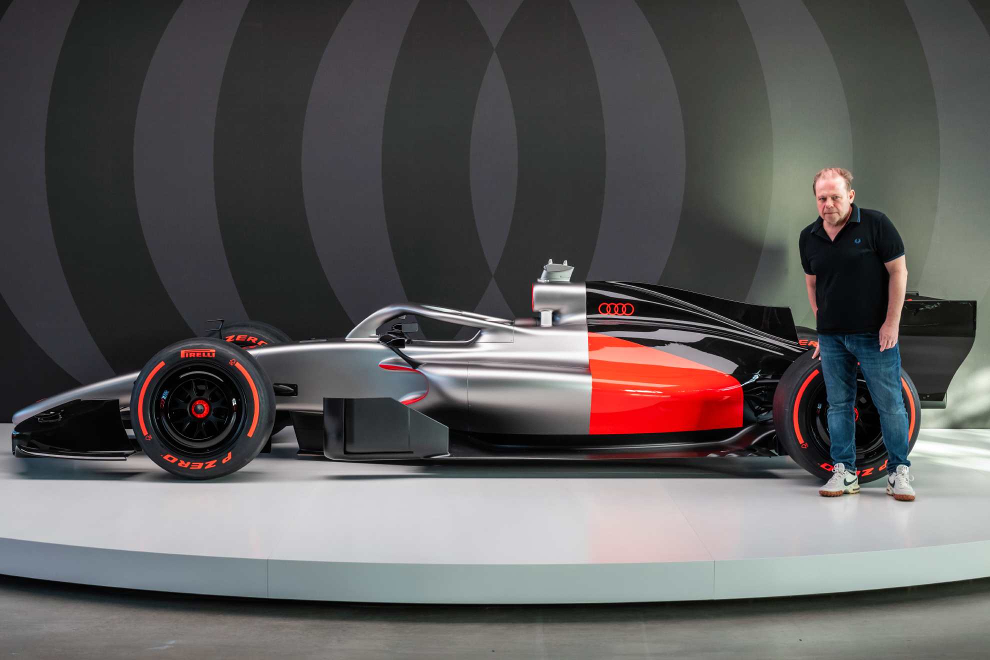 El aspecto del nuevo Audi F1 de 2026.