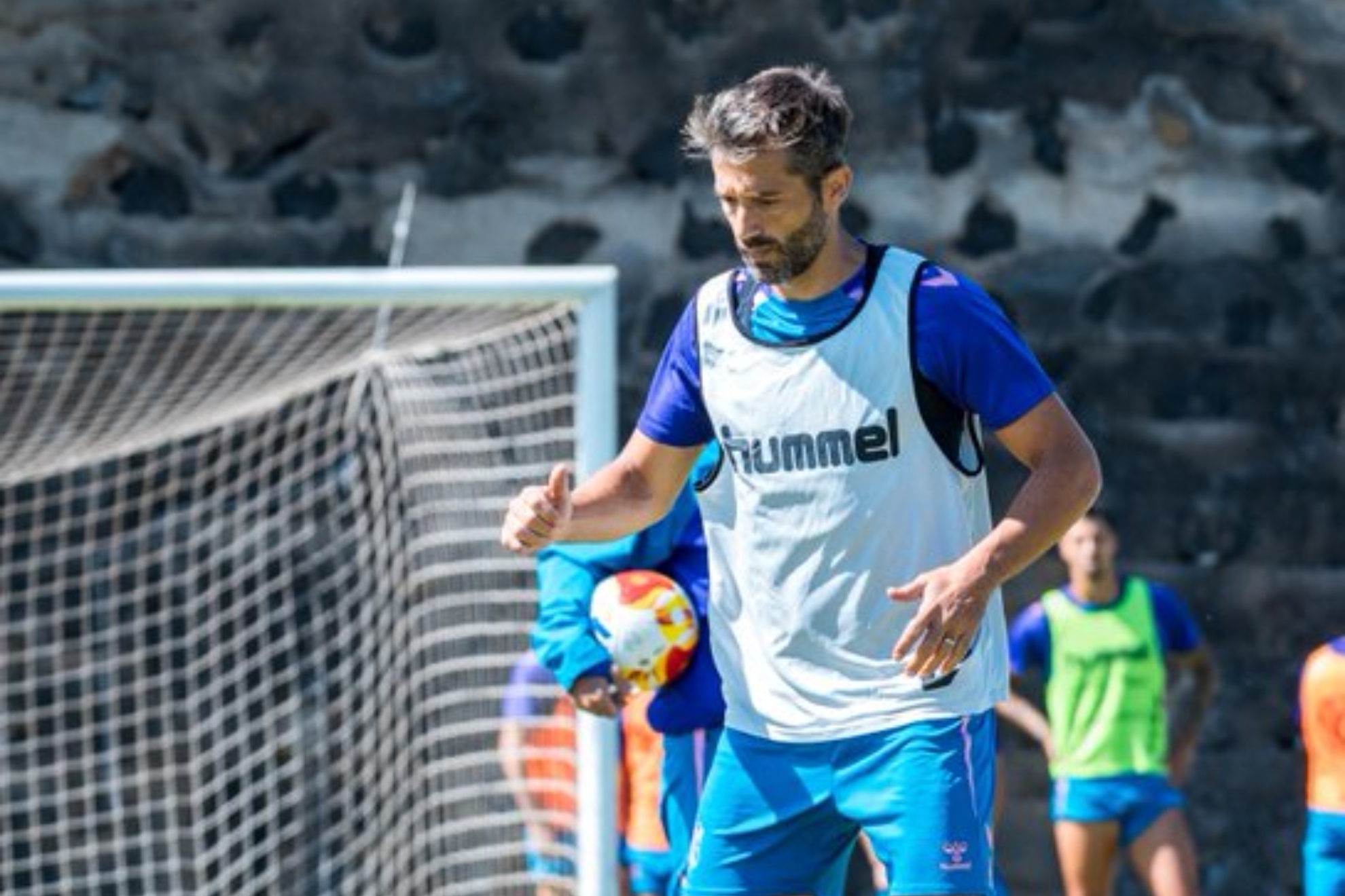 Aitor Sanz durante una sesión de entrenamiento