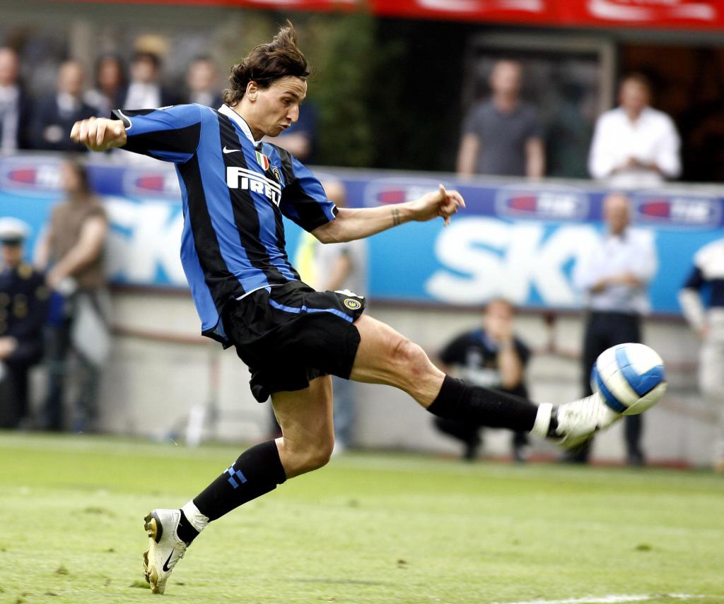 Ibrahimovic cuando jugaba en el Inter de Milán.