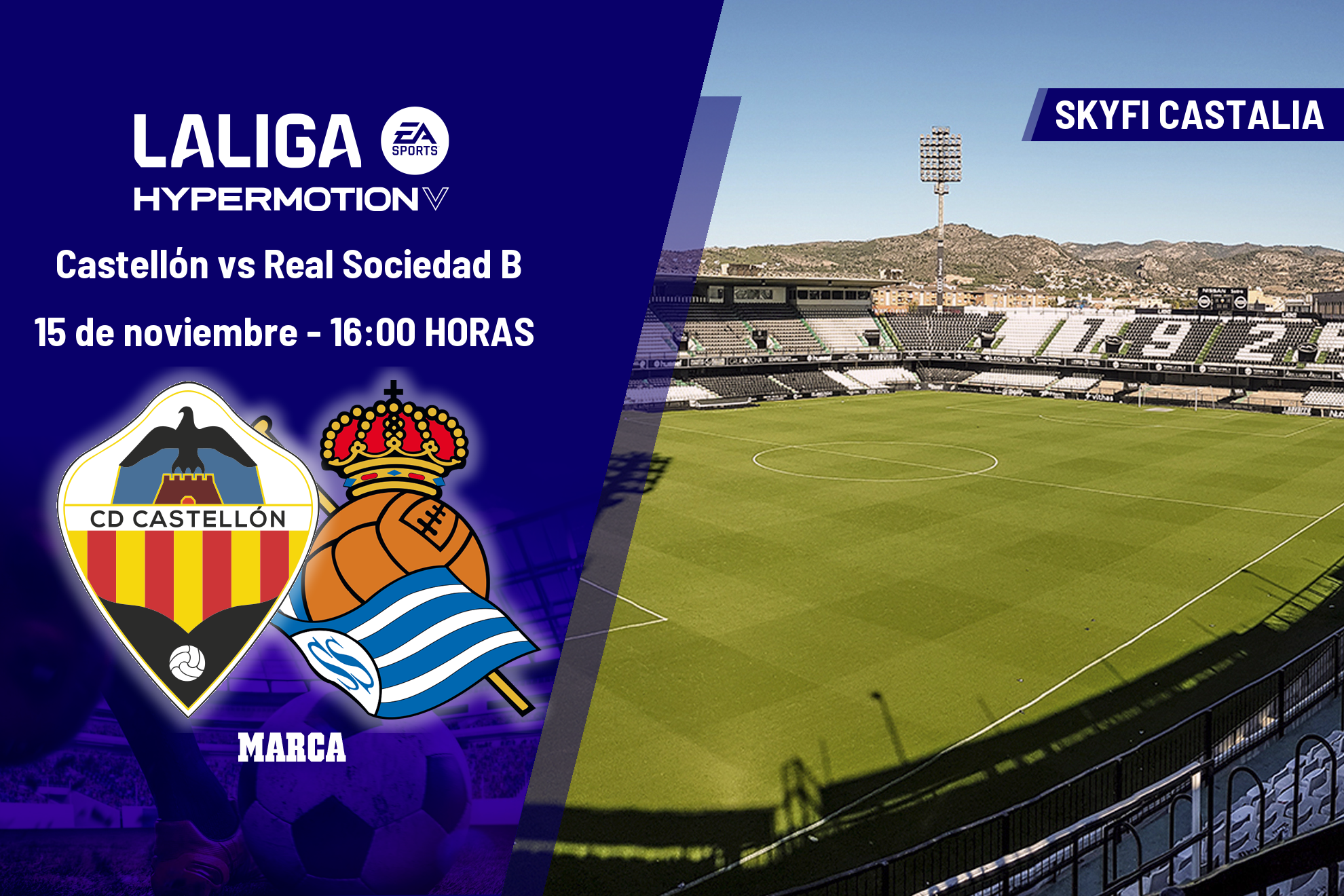 Castellón - Real Sociedad B: horario, dónde ver hoy en TV y canal del ...