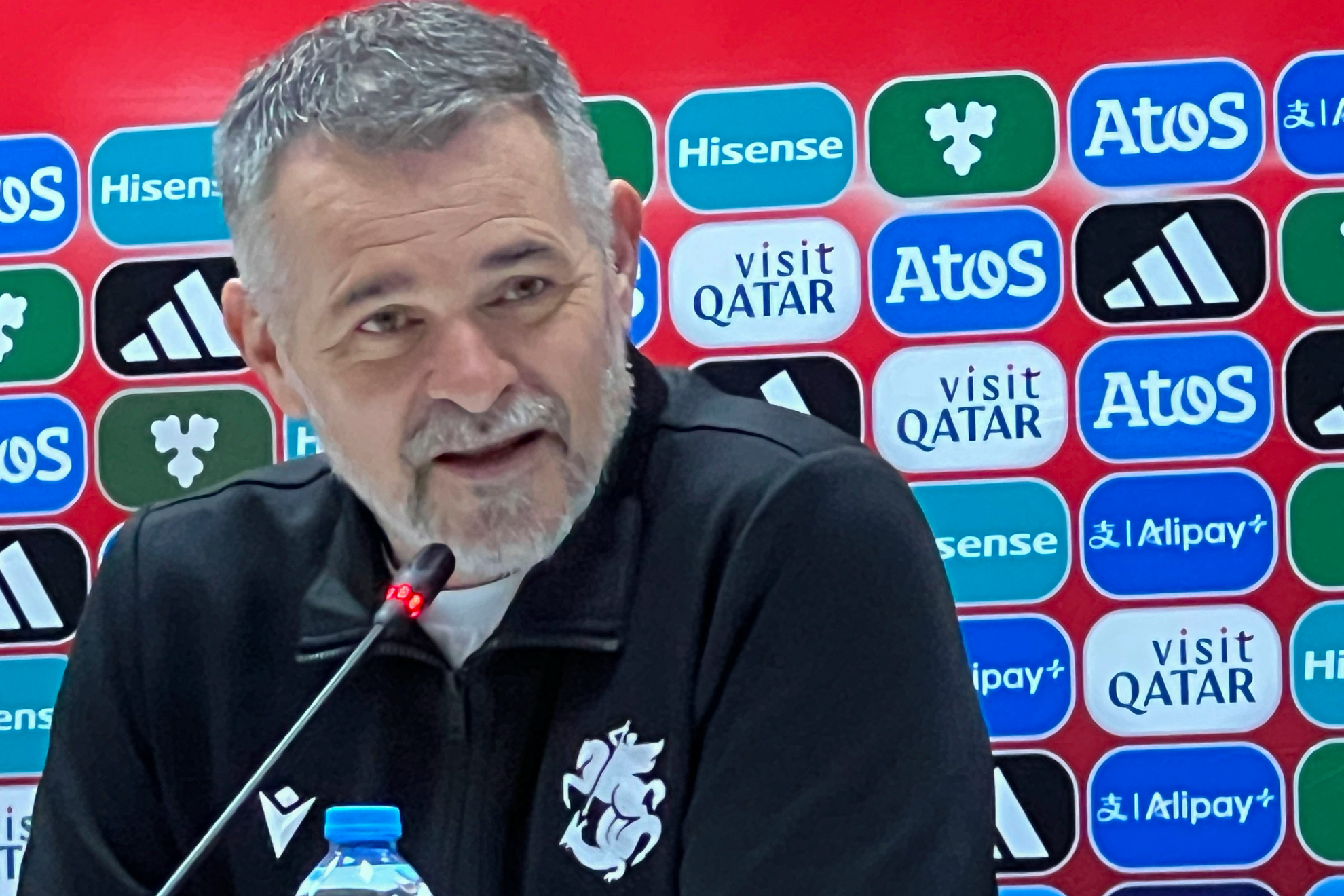 Sagnol, entrenador de Georgia. EFE