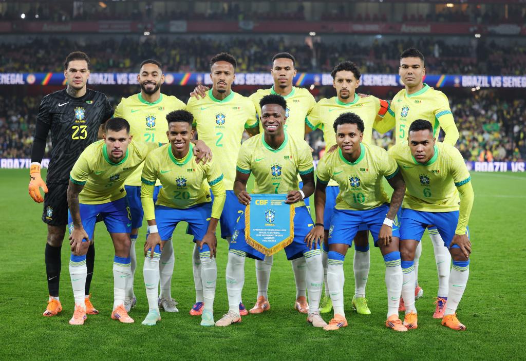 El once de Brasil ante Senegal.