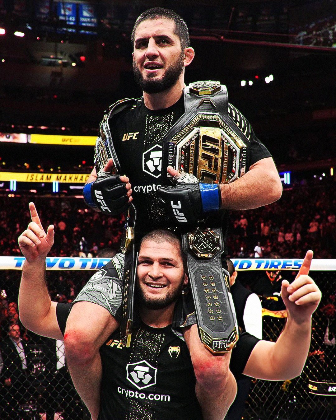 Khabib aúpa a Makhachev.