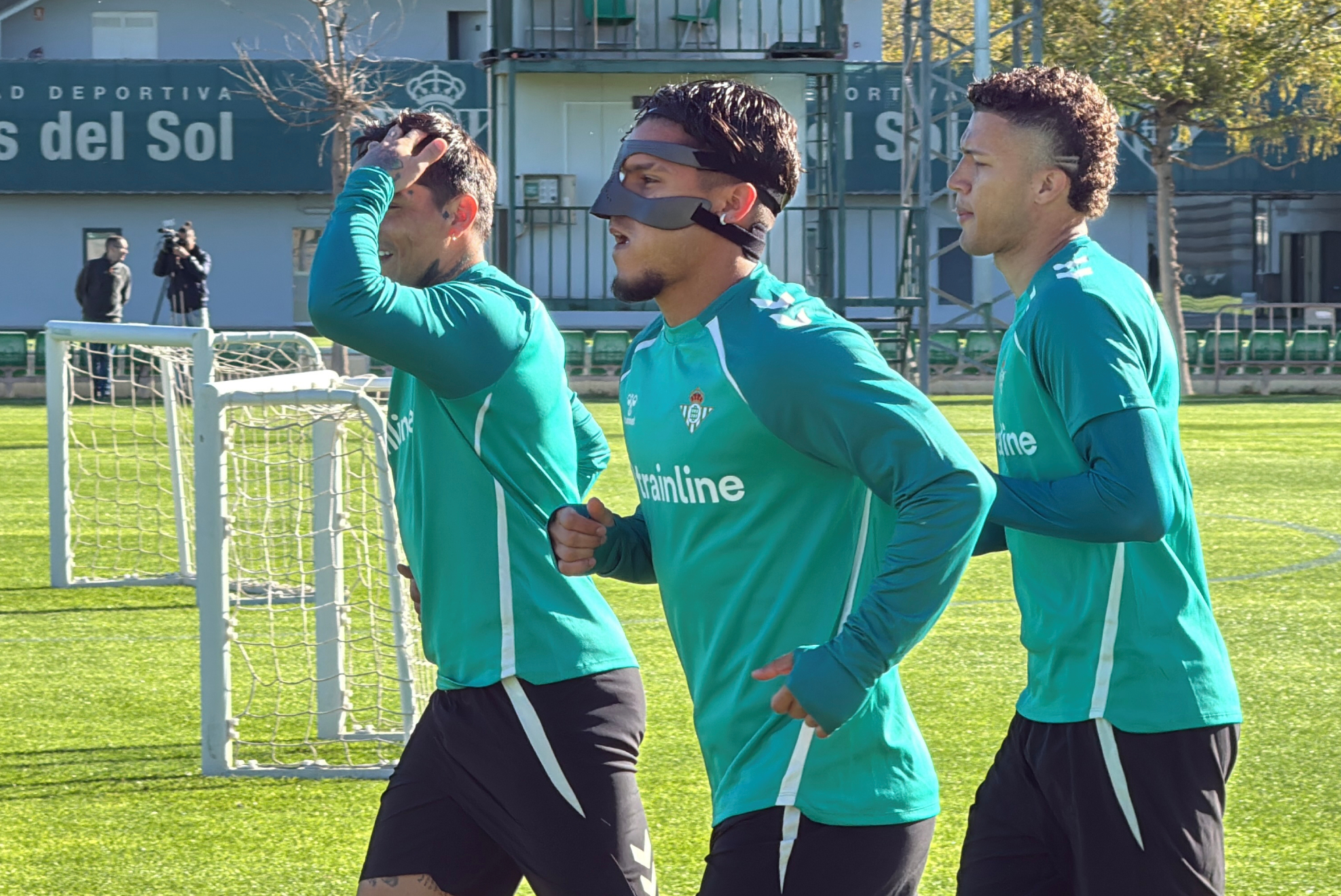 Cucho, con la mascarilla protectora esta mañana