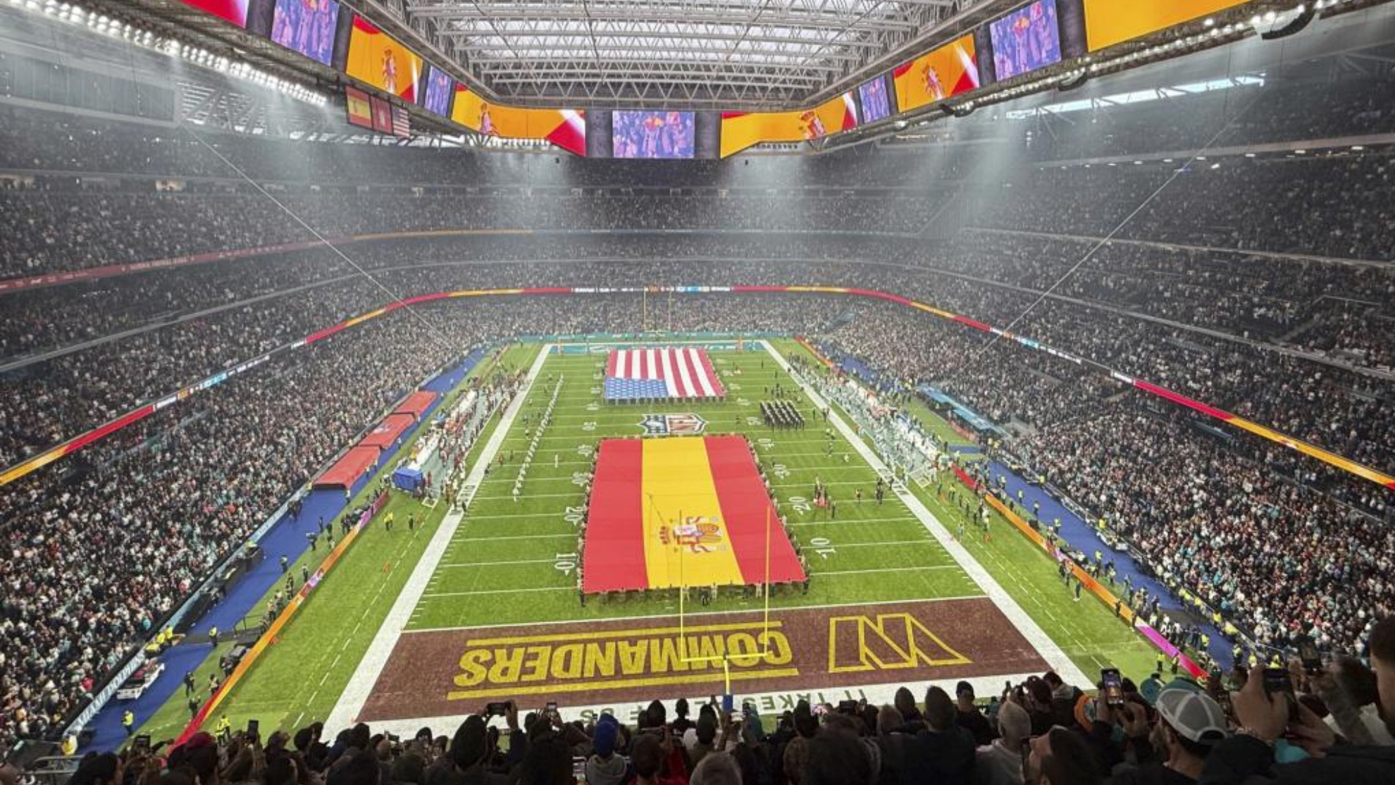 Panorámica Bernabéu NFL desde el fondo