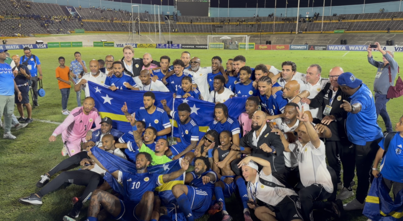 La selección de Curaçao celebra su clasificación al Mundial