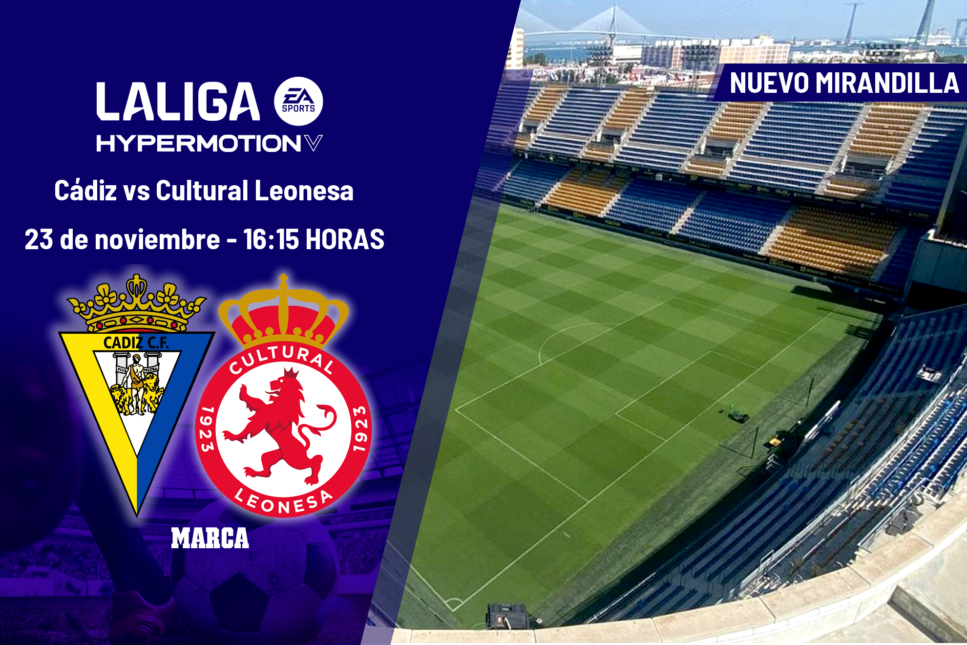 Cádiz - Cultural Leonesa: horario y dónde ver hoy en TV el partido de ...