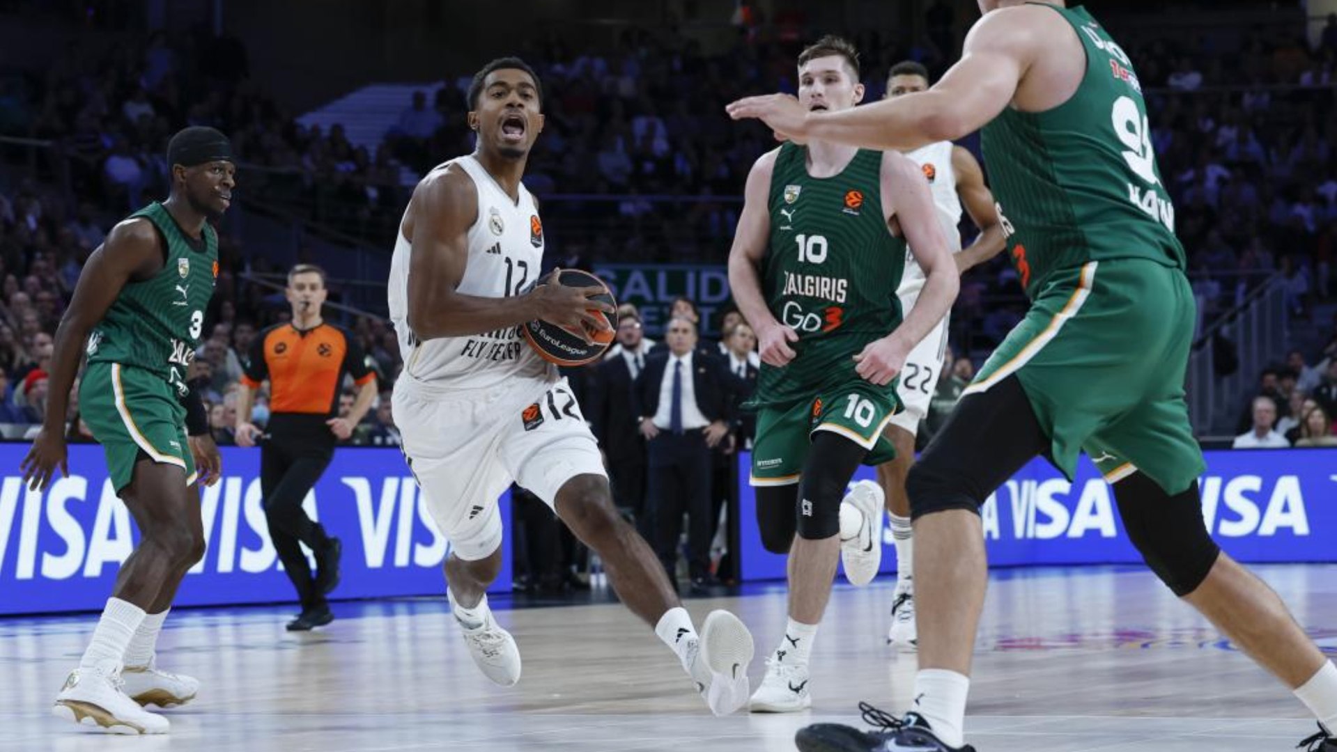 Maledon (25 points) and Campazzo (20) give Real Madrid a monumental victory against Zalgiris from an unstoppable Francisco (33 with 7/9 in triples).