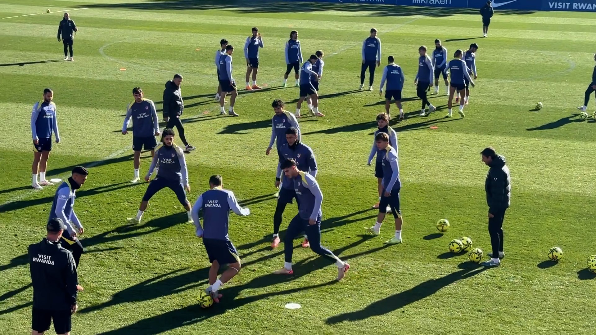 El Atlético trabaja sin Oblak y sin Giuliano