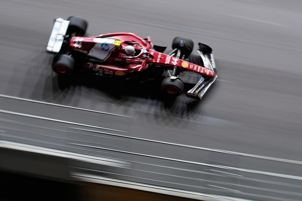 Hamilton, en acción.